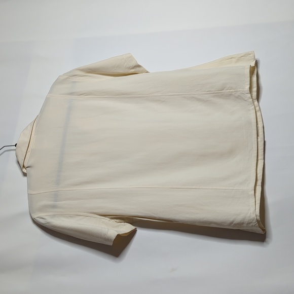 Vintage Elite International 100% silk short sleeve button down top - Picture 9 of 12